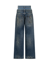 Dolce & Gabbana High-Waist Jeans with Double Effect - Dolce & Gabbana | $store$