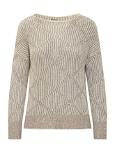 Exterior Sweater with Lurex Yarn and Geometric Pattern - Exterior | $store$