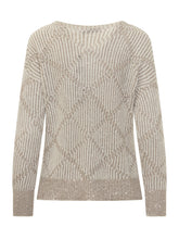 Exterior Sweater with Lurex Yarn and Geometric Pattern - Exterior | $store$