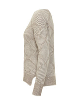 Exterior Sweater with Lurex Yarn and Geometric Pattern - Exterior | $store$