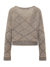 Exterior Geometric Lurex Cardigan - Exterior | $store$