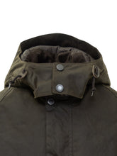 Barbour Green Waxed Jacket with Velvet Collar - Barbour | $store$