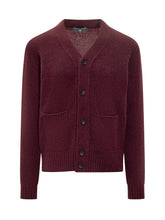 Filippo De Laurentiis Bordeaux Wool Cardigan with Pockets - EXTRA EXCLUSIVE MAN | $store$