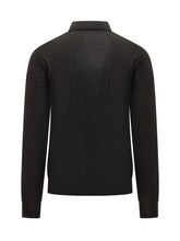 Filippo De Laurentiis Black Wool Long Sleeve Polo - Fall/Winter 25 | $store$