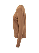 Maglia Alpha Studio Cammello con Colletto a Contrasto - Alpha Studio | $store$