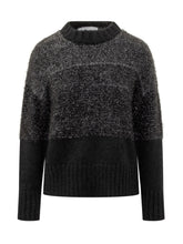 Maglia Alpha Studio Nera Lurex a Contrasto - Alpha Studio | $store$