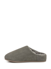 UGG Pantofole in Suede Grigio con Interno in Shearling - Donna | $store$