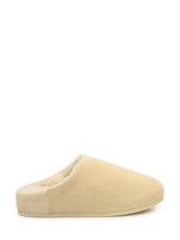 UGG Pantofole in Suede Beige con Interno in Shearling - Donna | $store$