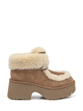 UGG Stivaletti Platform in Suede con Shearling Beige - Donna | $store$