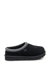 UGG Sabot Tasman in Suede Nero con Finitura Ricamata - Donna | $store$