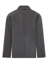 Amaranto Grey Wool Jacket with Pockets - Amaranto | $store$