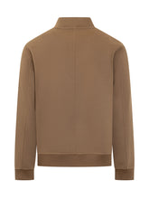 Amaranto Camel Wool Bomber Jacket with Zip - Amaranto | $store$