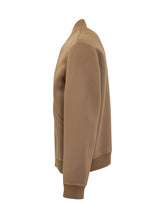 Amaranto Camel Wool Bomber Jacket with Zip - Amaranto | $store$