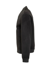 Amaranto Black Wool Bomber with Zip - Amaranto | $store$