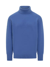 Amaranto Blue Wool Turtleneck - Amaranto | $store$