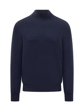 Amaranto Blue Wool Turtleneck Sweater - Amaranto | $store$