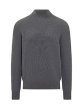 Amaranto Grey Wool Turtleneck Sweater - Amaranto | $store$