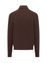Amaranto Brown Wool Turtleneck Sweater - Amaranto | $store$