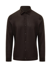 Camicia Marrone in Lana Zegna - Fall/Winter 25 | $store$
