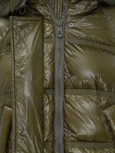 Peuterey Green Down Jacket with Fur Hood - EXTRA EXCLUSIVE WOMAN | $store$