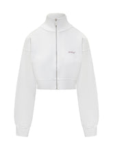 Off-White Felpa Crop Bianca con Logo e Stampa Arrow - Donna | $store$