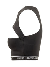 Off-White Top Cut Out Nero con Logo - Donna | $store$