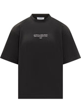 Off-White Black T-Shirt with White Text - Fall/Winter 25 | $store$