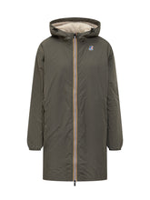 K-Way Green Parka with Hood and Sherpa Lining - EXTRA EXCLUSIVE WOMAN | $store$