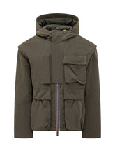 K-Way Giacca Verde con Tasche Utility - Fall/Winter 25 | $store$
