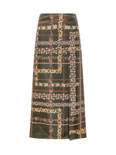 Monom\u00EC Green Midi Skirt with Floral Print - COLLEZIONE TEAM EC | $store$