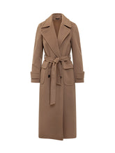Cinzia Rocca Camel Long Cashmere Coat with Belt - Cinzia Rocca Loro Piana | $store$