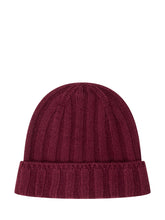 Vanis\u00E8 Bordeaux Ribbed Wool Beanie - Fall/Winter 25 | $store$