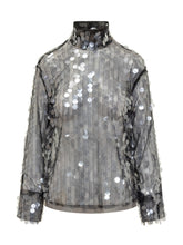 Top Argento con Paillettes Semicouture - Donna | $store$