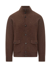 Cardigan Ballantyne in Lana Marrone con Tasche - Ballantyne | $store$