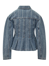Ganni Pleated Denim Jacket - EXTRA EXCLUSIVE WOMAN | $store$