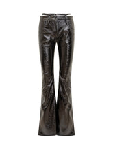 Pinko Rocio Flared Patent-Effect Pants - EXTRA EXCLUSIVE WOMAN | $store$
