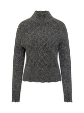 Pinko Grey Lurex Sweater with High Neck - EXTRA EXCLUSIVE WOMAN | $store$