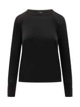 Alpha Studio Black Fine Wool Sweater - COLLEZIONE TEAM EC | $store$