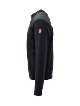 Maglia Blu con Spalle Trapuntate Moncler Grenoble - Fall/Winter 25 | $store$