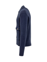 Cardigan Blu con Tasche Albarena - Albarena | $store$