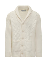Cardigan con Treccia Panna Albarena - Albarena | $store$