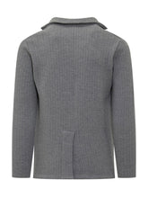 Giacca Albarena in Maglia Grigia con Motivo Spigato - Albarena | $store$