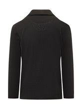 Giacca Doppiopetto Albanera Nera In Maglia - Albarena | $store$