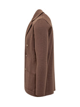 Giacca Doppiopetto Albanera Marrone In Maglia - Albarena | $store$
