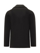 Giacca Albanera Nera In Maglia Con Bottoni - Albarena | $store$