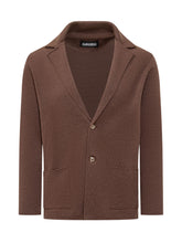 Giacca Albanera Marrone In Maglia Con Bottoni - Albarena | $store$