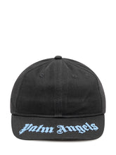Palm Angels Kids Black Cap with Blue Logo - EXTRA EXCLUSIVE KIDS | $store$