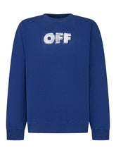 Off-White Kids Blue Sweatshirt with Logo and Arrows - EXTRA EXCLUSIVE KIDS | $store$