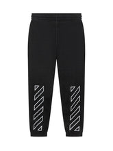 Off-White Black Jogger Pants with Logo and Back Stripes - EXTRA EXCLUSIVE KIDS | $store$