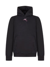 Off-White Black Hoodie with Pink Spray Print - EXTRA EXCLUSIVE KIDS | $store$